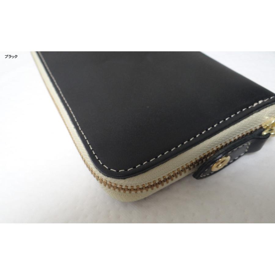 quitter (クイッター) ベジタブルタンニンレザー 栃木レザー ラウンドジップウォレット 長財布 QT131