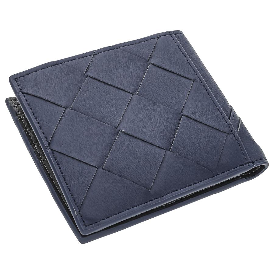 新品 SONNE 財布 エンリッチ レザー二つ折り財布 ネイビー SONNE（ゾンネ） エンリッチ × シュリンク型押し レザー 二つ折り財布