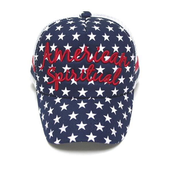 【訳あり】 帽子 キッズ 男の子 女の子 メッシュキャップ American 54cm 星柄 キャップ 子供用 小学生 幼稚園 保育園 日よけ 夏 涼しい かわいい スポーツ | ブランド登録なし | 06