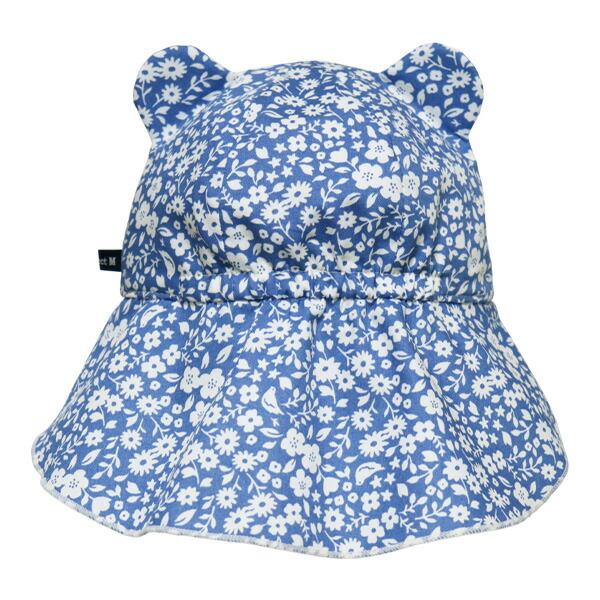 帽子 ベビー 耳付き 日よけ付きキャップ(46〜48cm) connect M・ROMPING UNIVERS 日本製 UVカット 日除け 女の子 男の子 赤ちゃん 子供用 春夏 | connect M | 10