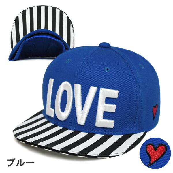 帽子 キッズ 子供 女の子 LOVE CAP 54cm フラットバイザー キャップ ダンス おしゃれ 日よけ 日除け 小学生 幼稚園 保育園 子ども こども | ブランド登録なし | 06