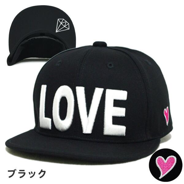帽子 キッズ 子供 女の子 LOVE CAP 54cm フラットバイザー キャップ ダンス おしゃれ 日よけ 日除け 小学生 幼稚園 保育園 子ども こども | ブランド登録なし | 03