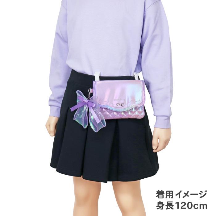 移動ポケット ショルダー 女の子 合皮 リボン付き (ZC25544