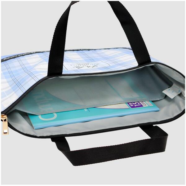 レッスンバッグ チェック柄(C00733) ファスナー 軽量 レッスンバック