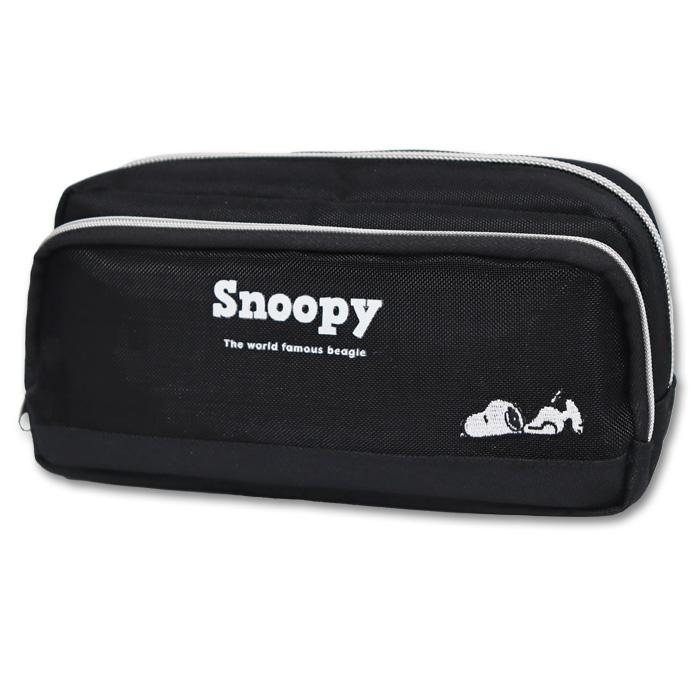 スヌーピー ペンケース ポーチ SNOOPY SNOOPYメッシュワッペンWファスナーペンポーチ