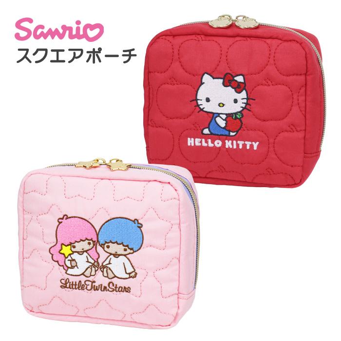 sanrio（サンリオ） ポーチ スクエア 大きめ キャラクター キティ