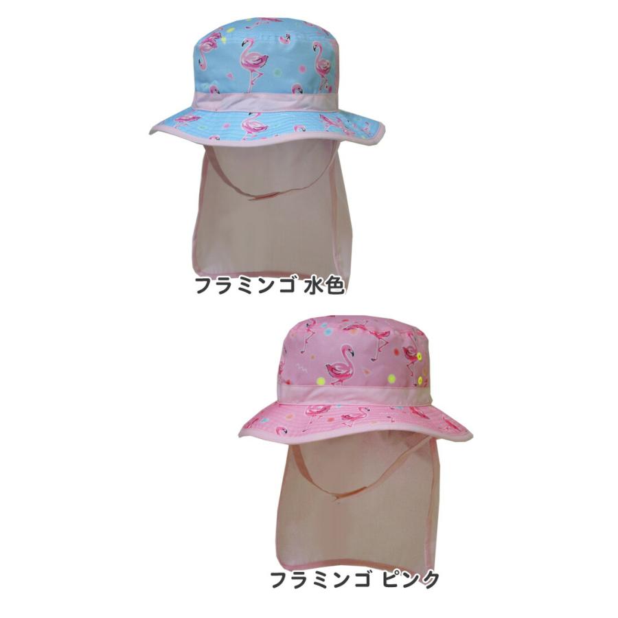 帽子 キッズ 子供 女の子 夏 日よけ Gelato ジェラート(2988) 首の日除け付きハット 54cm UVカット アウトドア ビーチハット 紐付き 子ども こども かわいい | ブランド登録なし | 06