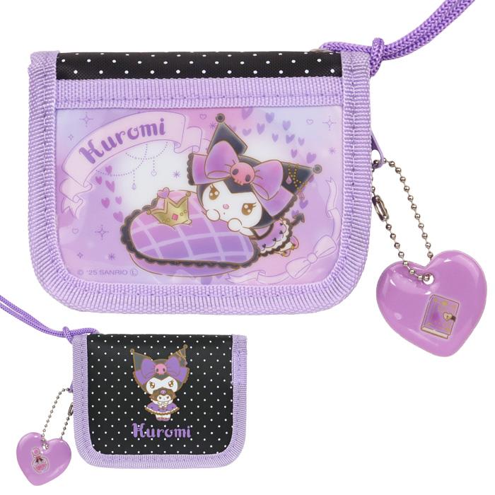 sanrio（サンリオ） 財布 女の子 二つ折り ネックストラップ