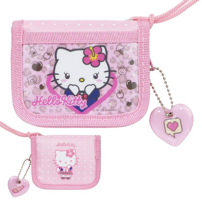 sanrio（サンリオ） 財布 女の子 二つ折り ネックストラップ