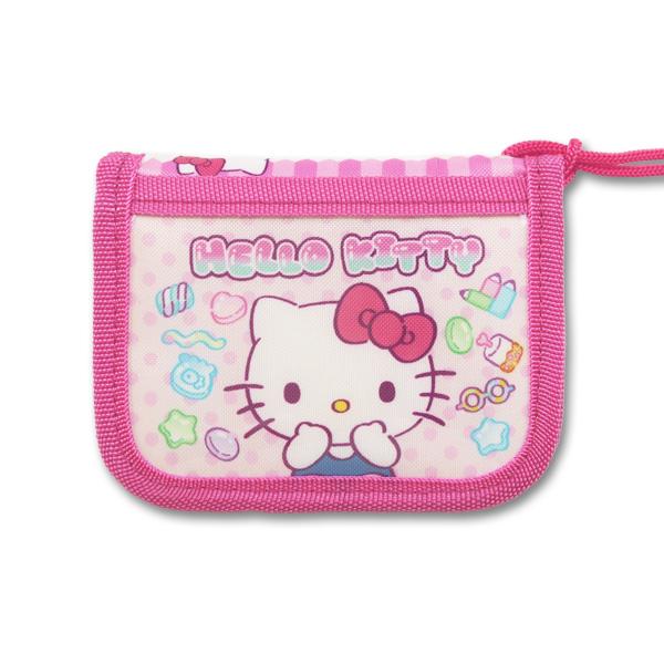 sanrio（サンリオ） 財布 女の子 二つ折り ネックストラップ
