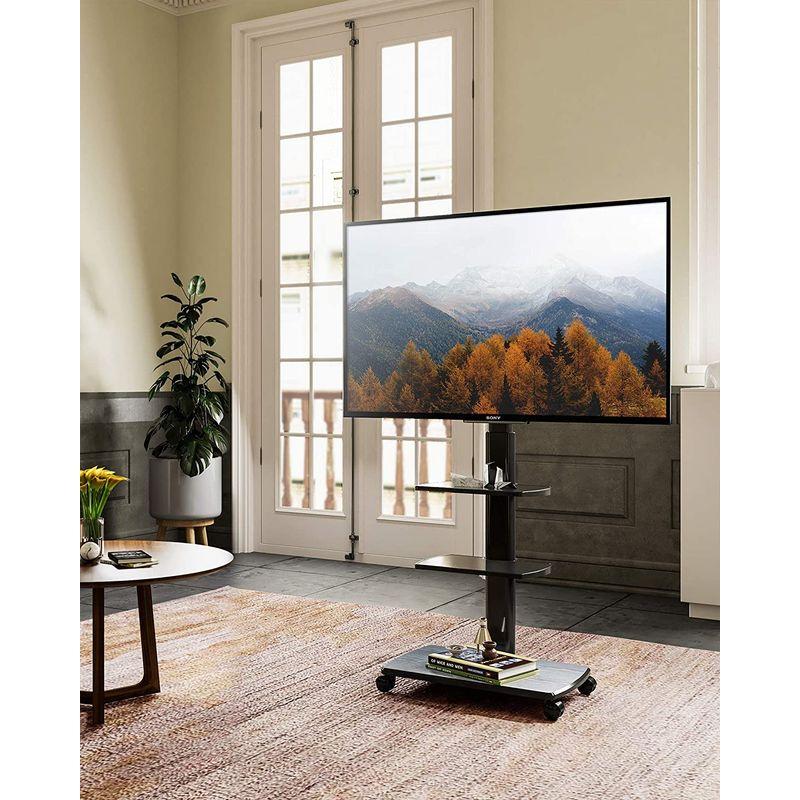 テレビ台 ローボード FITUEYES テレビスタンド 32?65型対応 キャス ローボード テレビスタンド 65型対応 5cm