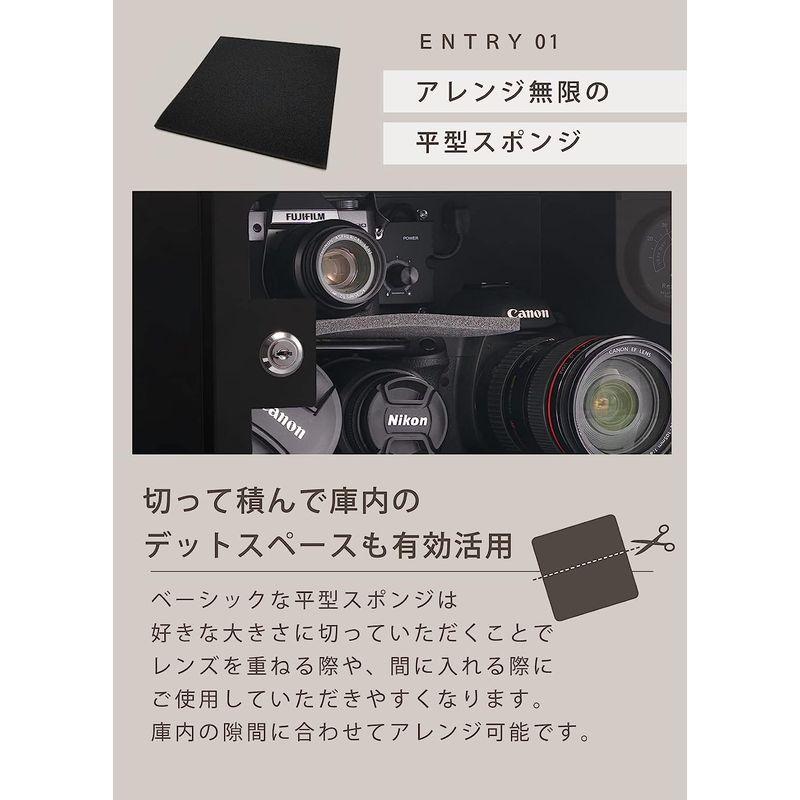 ドライボックス Re:CLEAN リクリーン 防湿庫 日本製アナログ湿度計 5年保証 カメラ収納ケース カビ対策 鍵付き 21L｜friendlyfactory｜04
