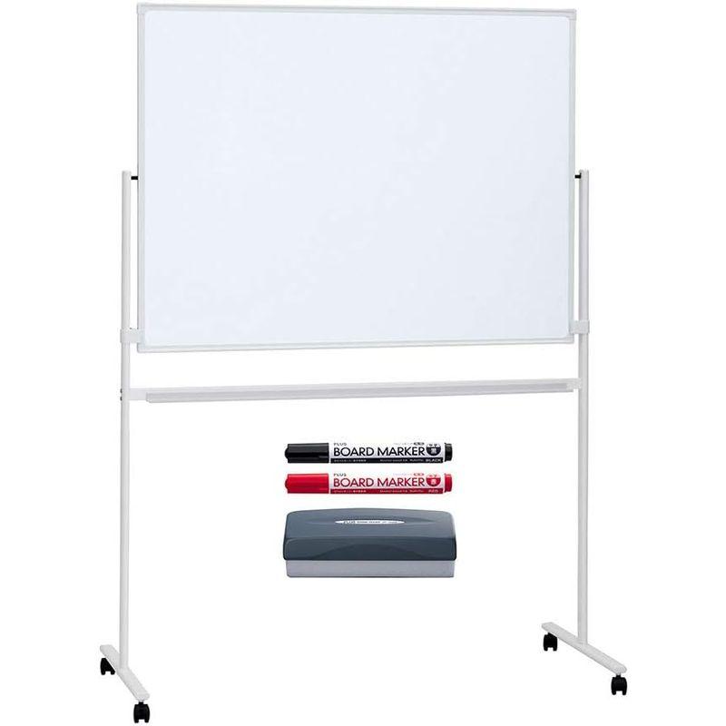 オフィス用品 ホワイトボード プラス ホワイトボード 両面 無地 脚付き 板面 1167×86 - 5