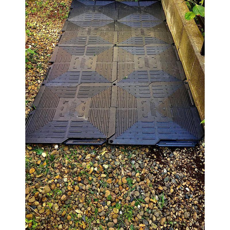 駐車場用品 駐車場 ぬかるみ・雑草対策多目的簡易補強 オートマット １０枚 automat ぬかるみ 雑草対策多目的簡易補強 オートマット １０枚