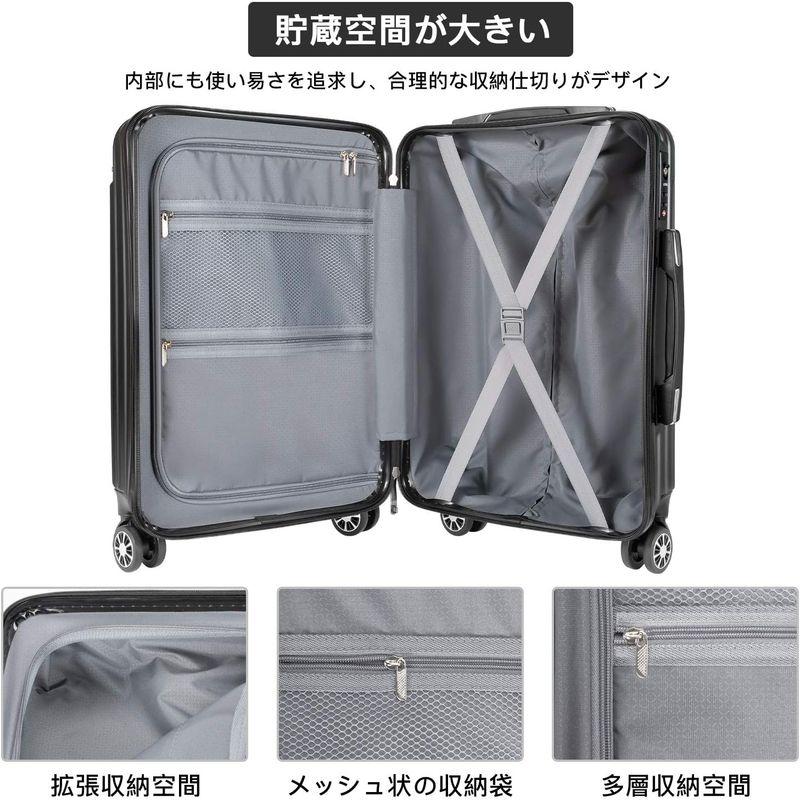 VARNIC スーツケース キャリーバッグ キャリーケース 機内持込 超軽量 大型 静音 ダブルキャスター 耐衝撃 360度回転 TSAロー スーツケース キャリーバッグ キャリーケース 機内持込 超軽量 大型 静音 ダブルキャスター 耐衝撃 360度回転