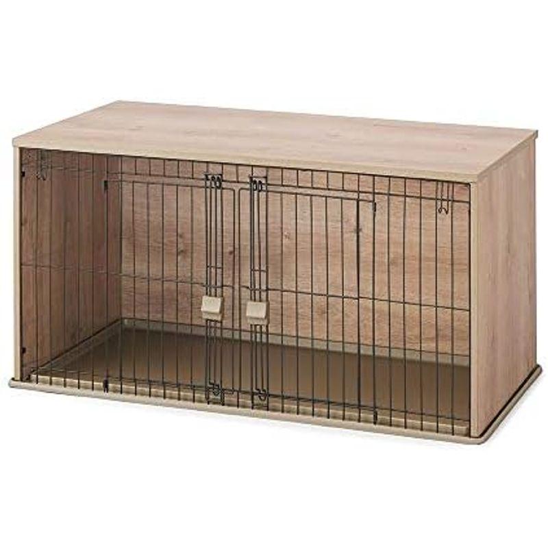 アイリスオーヤマ 犬ケージ ナチュラルファニチャー ナチュラル 小型犬用 幅122.5×奥行61×高さ62.5cm 犬ケージ ナチュラルファニチャー ナチュラル 小型犬用 幅122 5×奥行61×高さ62 5cm
