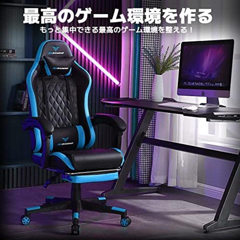 RXGAMING ゲーミングチェア オットマン付き PCゲーミングチェア ゲームチェア リクライニング ハイバック オフィスチェア デスクチ｜friendlyfactory｜17