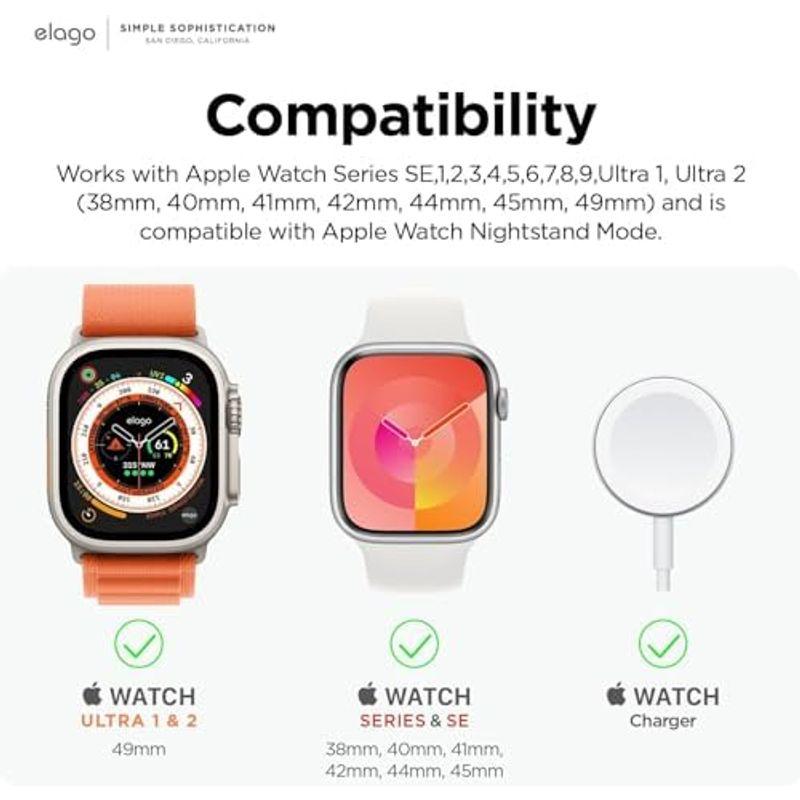 elago Apple Watch 対応 充電器 用 スタンド シリコン 充電ドック ナイトスタンドモード 対応 レトロデザイン Apple｜friendlyfactory｜09
