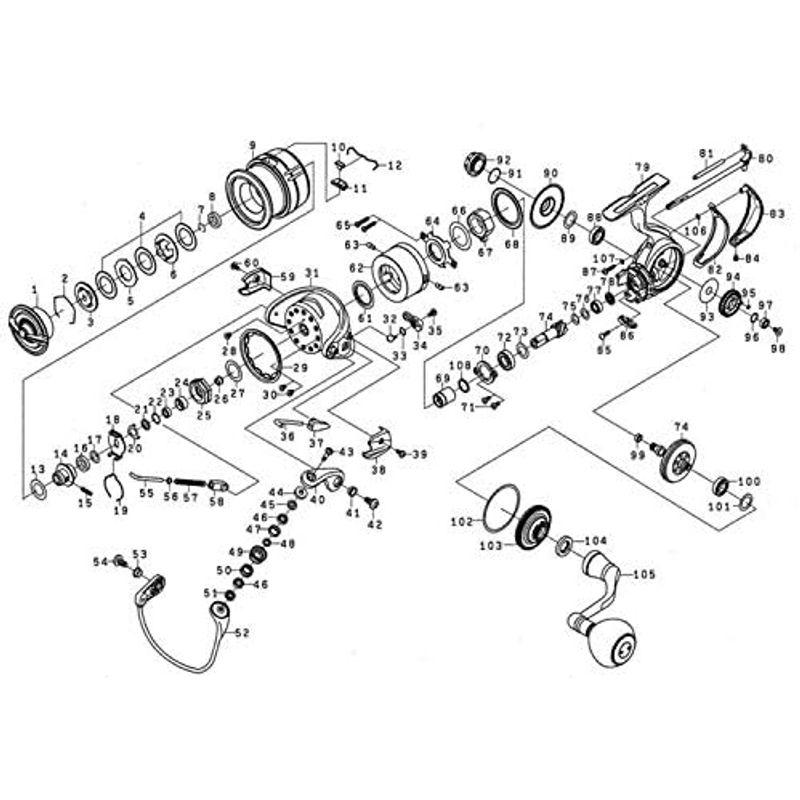 当店オススメ ダイワ(DAIWA) 純正パーツ 19 セルテート LT5000D-CXH スプール(2-12) 部品番号 9部品コード 128D29 00