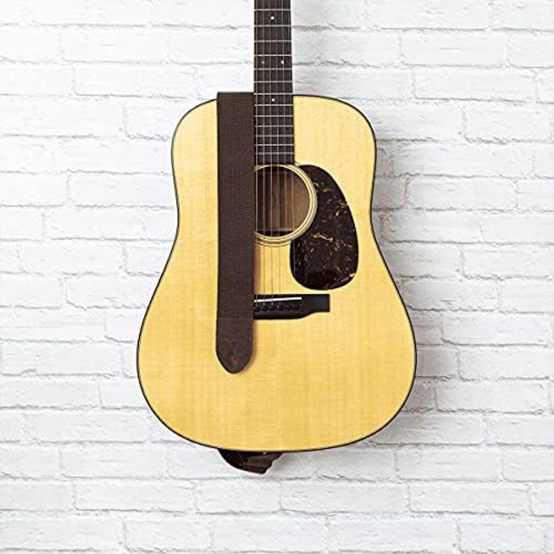 【名入れ無料】 MARTIN 18A0105 BASIC WEAVE COTTON W/PICK HOLDER BROWN ギターストラップ
