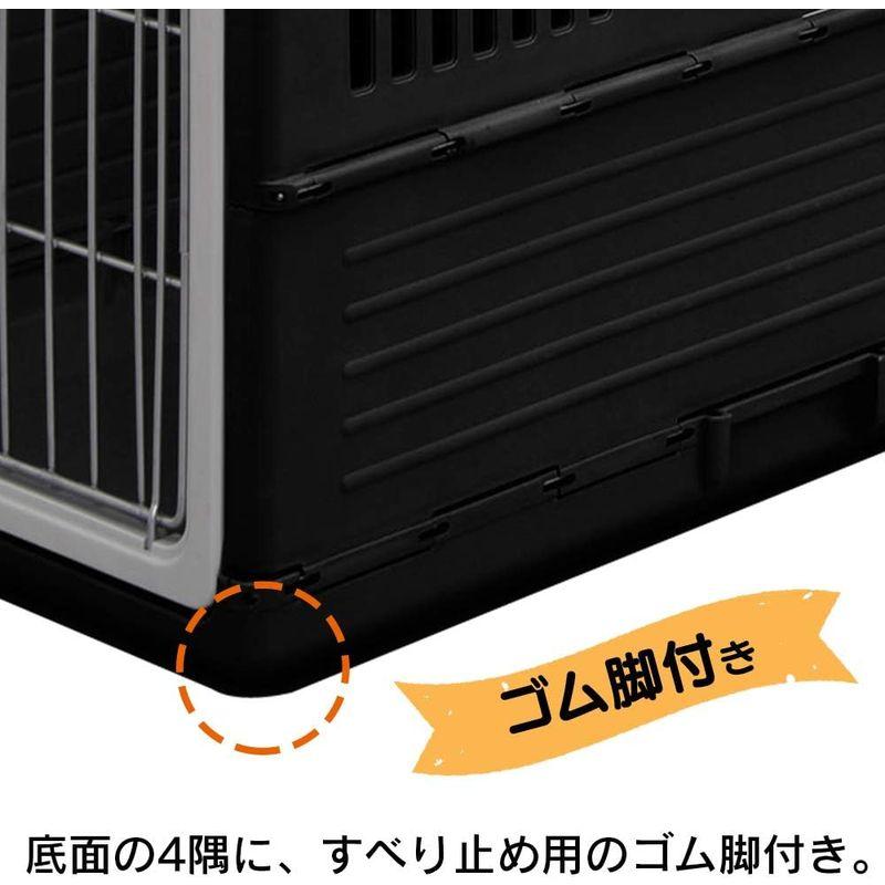 アイリスオーヤマ 犬 猫 キャリー 折りたたみ ブラック/オレンジ 中型犬用 キャリー 折りたたみ ブラック/オレンジ 中型犬用 　アイリスオーヤマ 商品説明