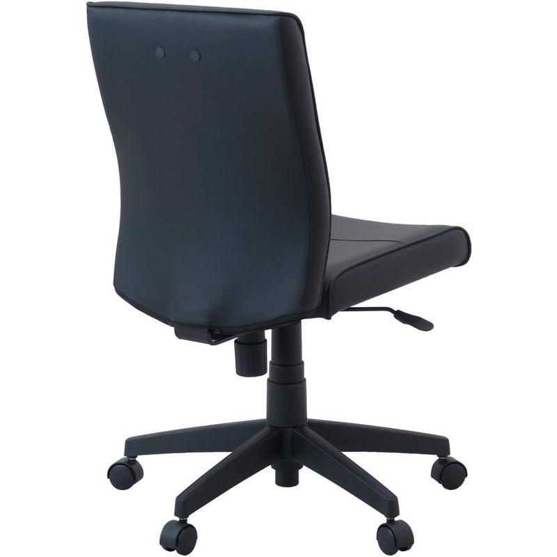 おまとめ購入割引 デスクチェア ブラック オフィスチェア ナカバヤシ ワークレザーチェア 椅子 RZE-300BK