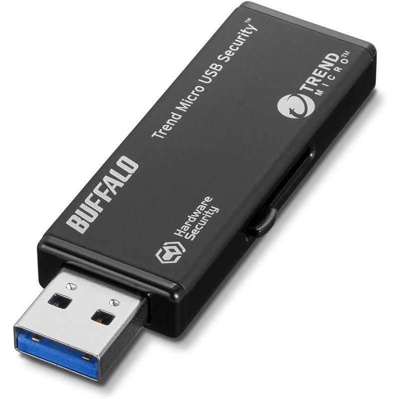 USBメモリ・フラッシュドライブ 8GB USBメモリー BUFFALO ハードウェア暗号化機能 USB3.0 セキュリティーUSBメモリー ウイルススキャン1年 RUF3-HSL8GTV｜friendlymoon｜06