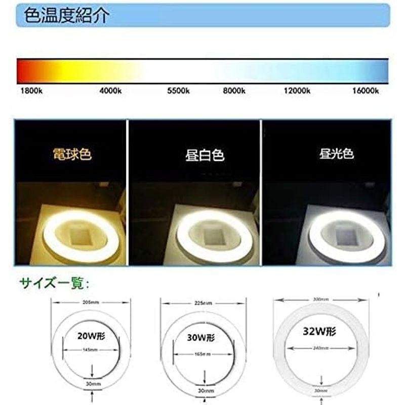 LED照明 led蛍光灯丸型20w形 昼光色 昼白色 電球色 LEDランプ丸形20W型 LED蛍光灯円形型 FCL20W代替 高輝度 グロー式工事不要｜friendlymoon｜05