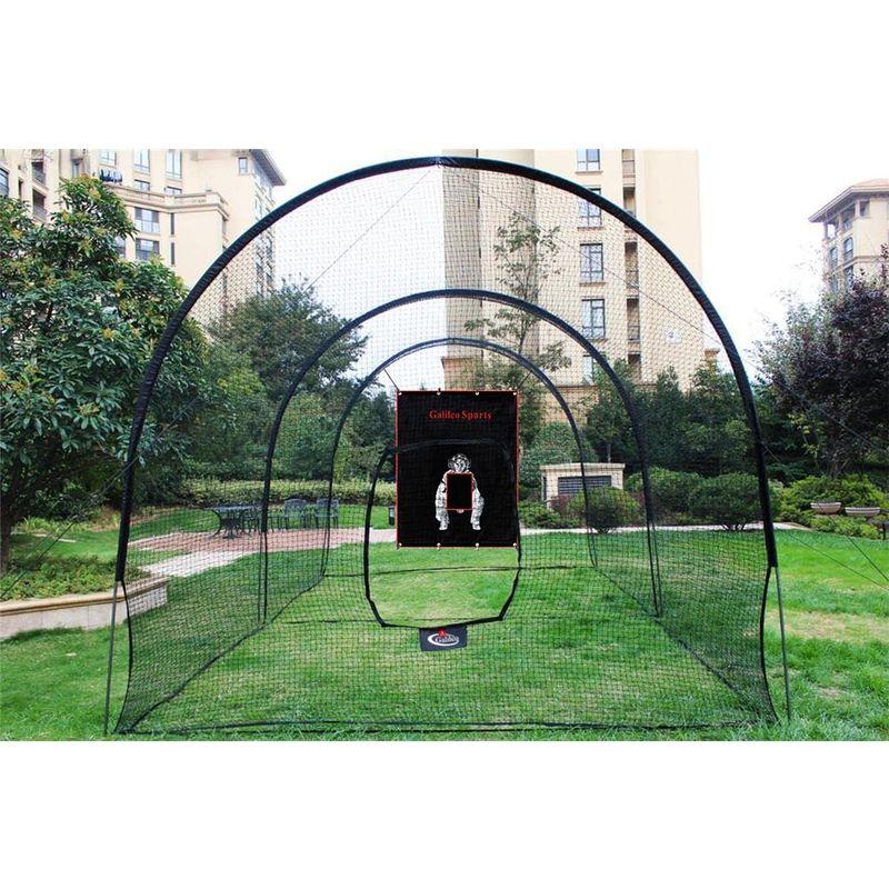 【２点セット】 バッティングゲージ 野球バッティングネット 防球ネット 軟式硬式 6.7m 【WSO7332853285】(25809円)