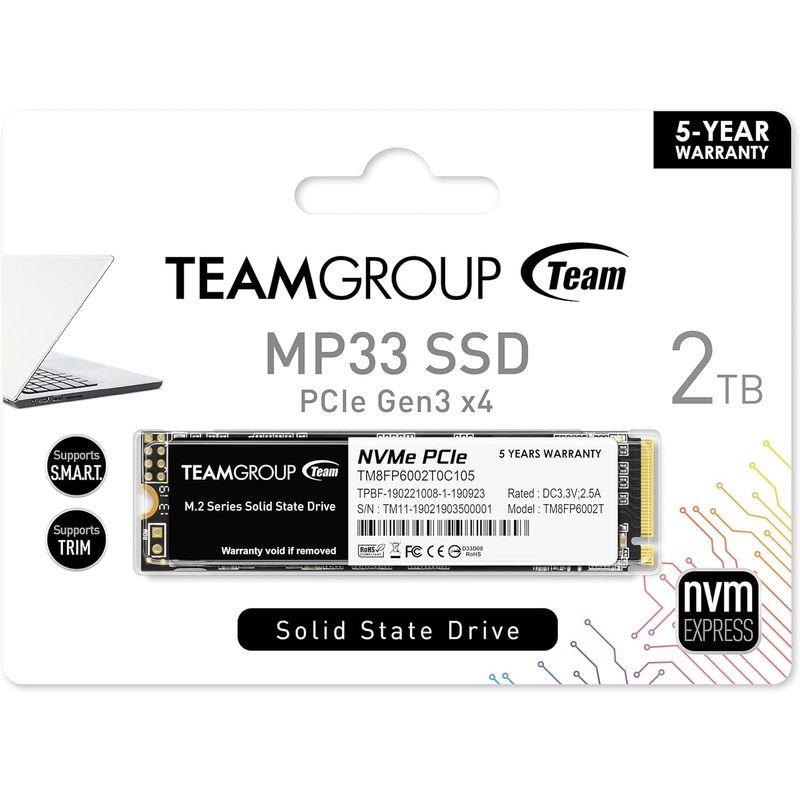 コンピューターパーツ Team M.2 2280 NVMe SSD 2TB PCIe Gen3x4 MP33シリーズ 日本国内5年正規保証｜friendlymoon｜04