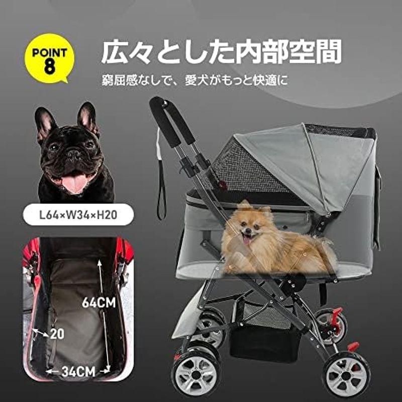 BTM ペットカート 対面式 折りたたみ 多頭 中型犬 小型犬 猫