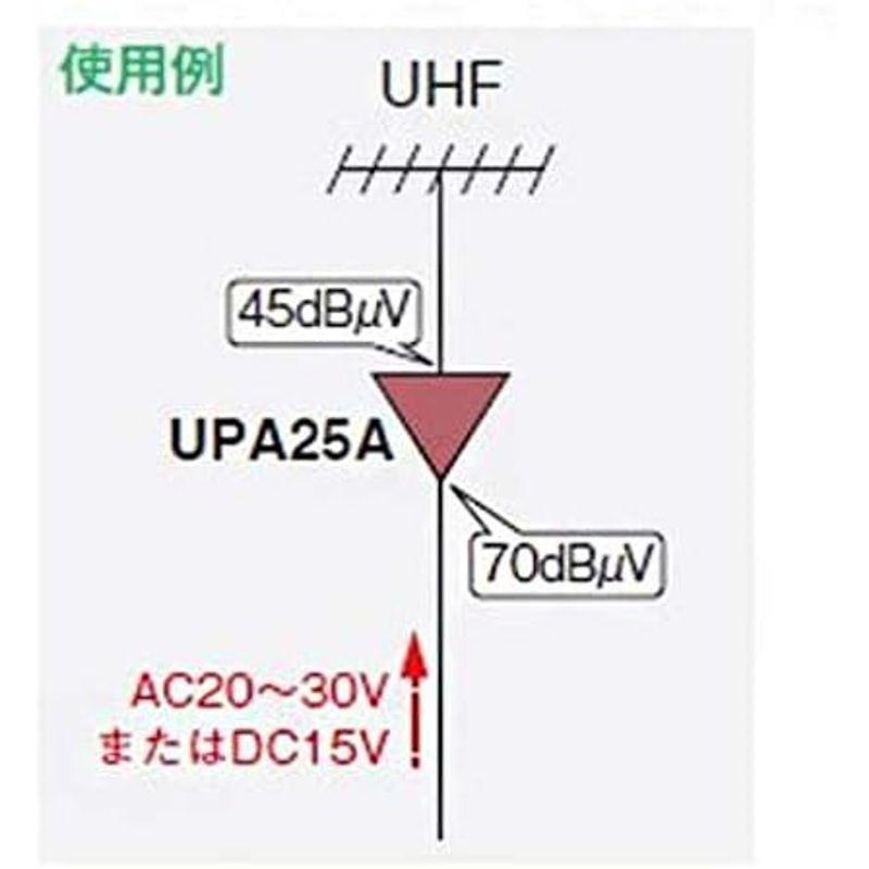 衛星放送用アンテナブースター UHFプリアンプ 25dB型 アンテナ周辺機器 マスプロ UPA25A｜friendlymoon｜05