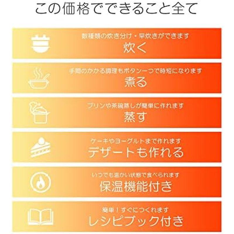 Vertex 炊飯器 マルチライスクッカー 多機能 炊飯ジャー 2合用 VT-MRC (グレー)｜friendlymoon｜19