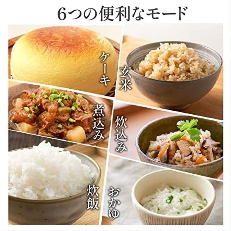 KEECOON 炊飯器 3合炊き 一人暮らし 小型 一人用 炊飯器 ミニ 玄米/ケーキ/炊飯/おかゆ/炊込み/煮込み 予約機能 保温 持ち運｜friendlymoon｜05