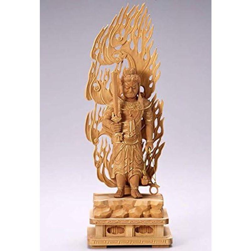 蔵出し特価 仏像 不動明王(白檀/ビャクダン) 4.0寸 魔除☆アフリカ白檀