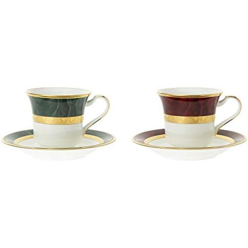 カップ&ソーサー 色変り ペアセット Noritake ノリタケ カップ&ソーサー 色変り ペアセット Noritake ノリタケ