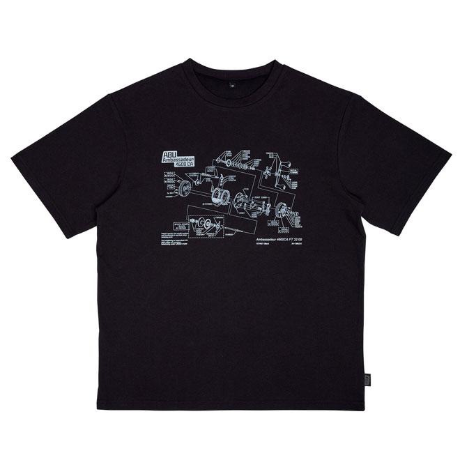 Abu Garcia（アブガルシア） バグオフ 4600CA展開図Tシャツ 半袖