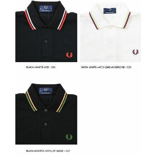 フレッドペリー ライン入りポロシャツ M12 FRED PERRY SHIRT メンズ鹿の子 フレッドペリーポロ イングランド製 フレッドペリーシャツ｜friends-y｜02