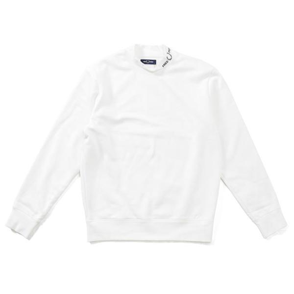 フレッドペリー ハイネック スウェットシャツ FRED PERRY M5548 メンズ Branded Collar Sweatshirt ブラック｜friends-y｜10