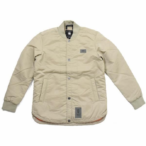 ジースター ロウ オーバーシャツ アウター G-STAR RAW D20162-C143 メンズシンプル ベージュ ナイロン 中綿 10 DEGREE｜friends-y｜02