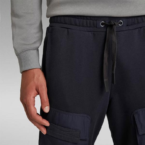 G-STAR RAW　WOVEN MIX カーゴスウェットPT　【M】　ブラック G-STAR RAW WOVEN MIX カーゴスウェットPT 【M】 ブラック G-STAR RAW