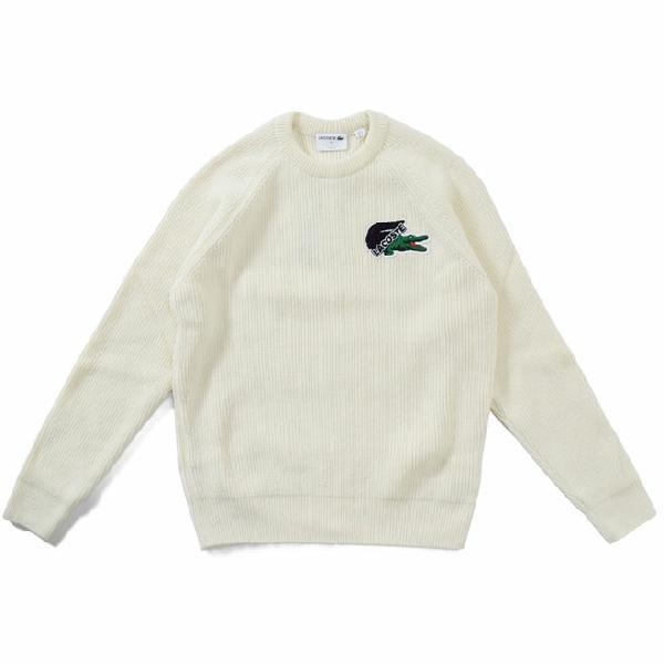 LACOSTE ラコステ メイドインフランスクルーネックセーター LACOSTE ラコステ メイドインフランスクルーネックセーター