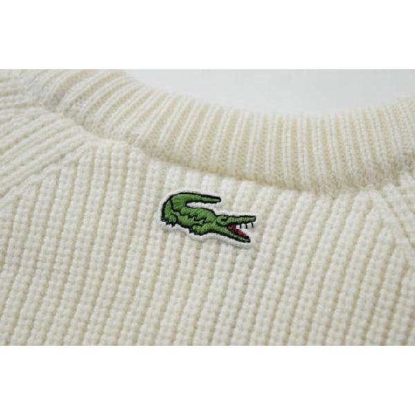 LACOSTE ラコステ メイドインフランスクルーネックセーター LACOSTE ラコステ メイドインフランスクルーネックセーター