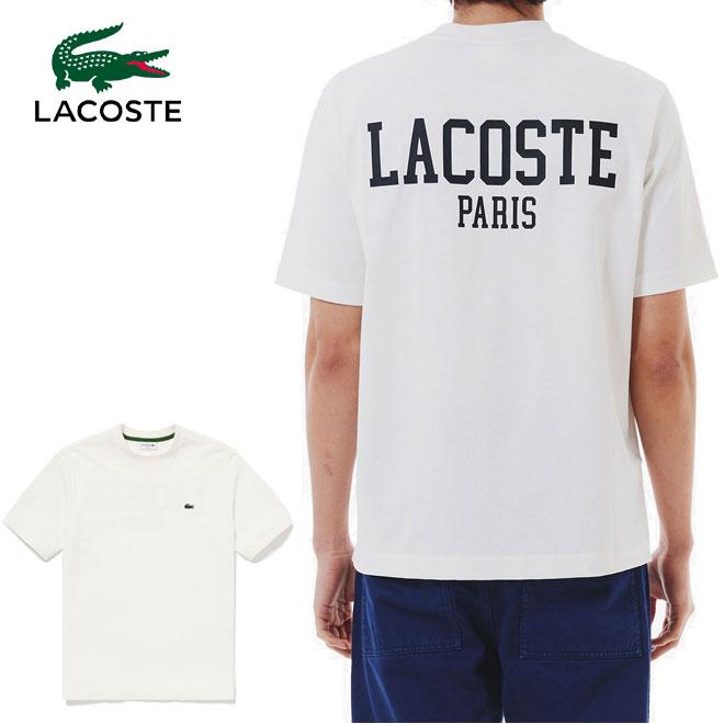 ラコステ バックプリントベーシックTシャツ LACOSTE TH4705-99 ホワイト 70V メンズ ワニ ロゴ 半袖