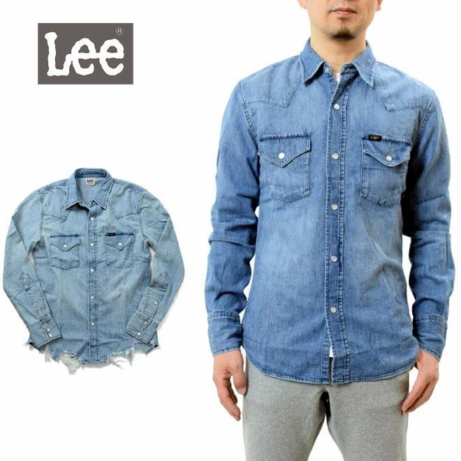 Lee デニムシャツ 長袖 淡色 クラッシュリー Lt0500 メンズ クラッシュ ウエスタンシャツ デニシャツ シャンブレーシャツ Lee Lt0500 Friends Yahoo店 通販 Yahoo ショッピング