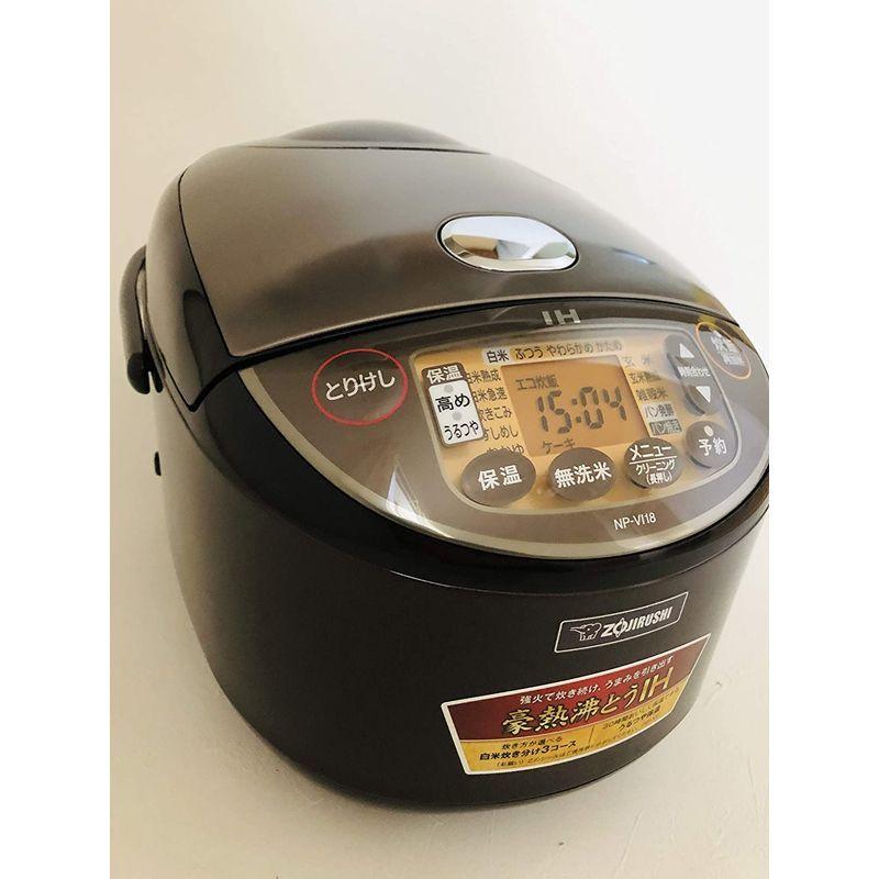 象印マホービン NP-VI18 TA くろまる厚釜 IH炊飯ジャー 1升 ブラウン NP VI18 TA くろまる厚釜 IH炊飯ジャー 1升 ブラウン