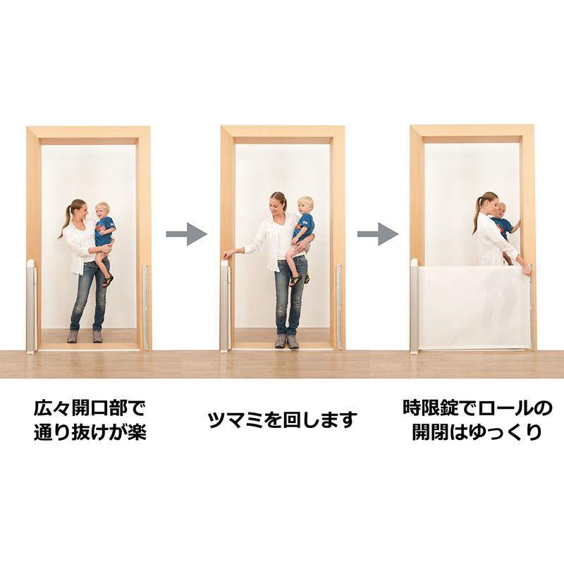 ラスカル キディガード 階段上設置可能 ロール式 ゲート バリアフリー フリーサイズ アヴァント ホワイト ゲート キディガード 階段上設置可能 ロール式 バリアフリー フリーサイズ アヴァント ホワイト ポリエステル