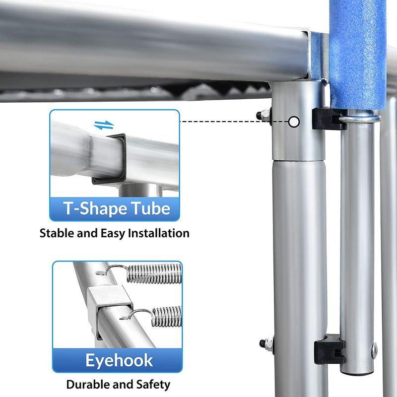Merax トランポリン 15フィート 安全囲いネット付き ウィンドステークとはしご付き 子供用トランポリン 15フィート 安全囲いネット付き ウィンドステークとはしご付き 子供用トランポリン トランポリン Merax
