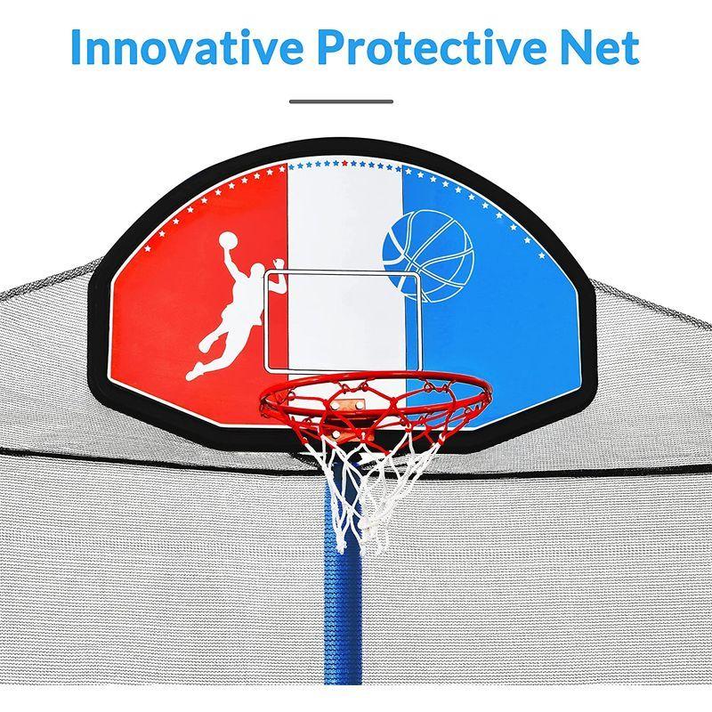 Merax トランポリン 15フィート 安全囲いネット付き ウィンドステークとはしご付き 子供用トランポリン 15フィート 安全囲いネット付き ウィンドステークとはしご付き 子供用トランポリン トランポリン Merax