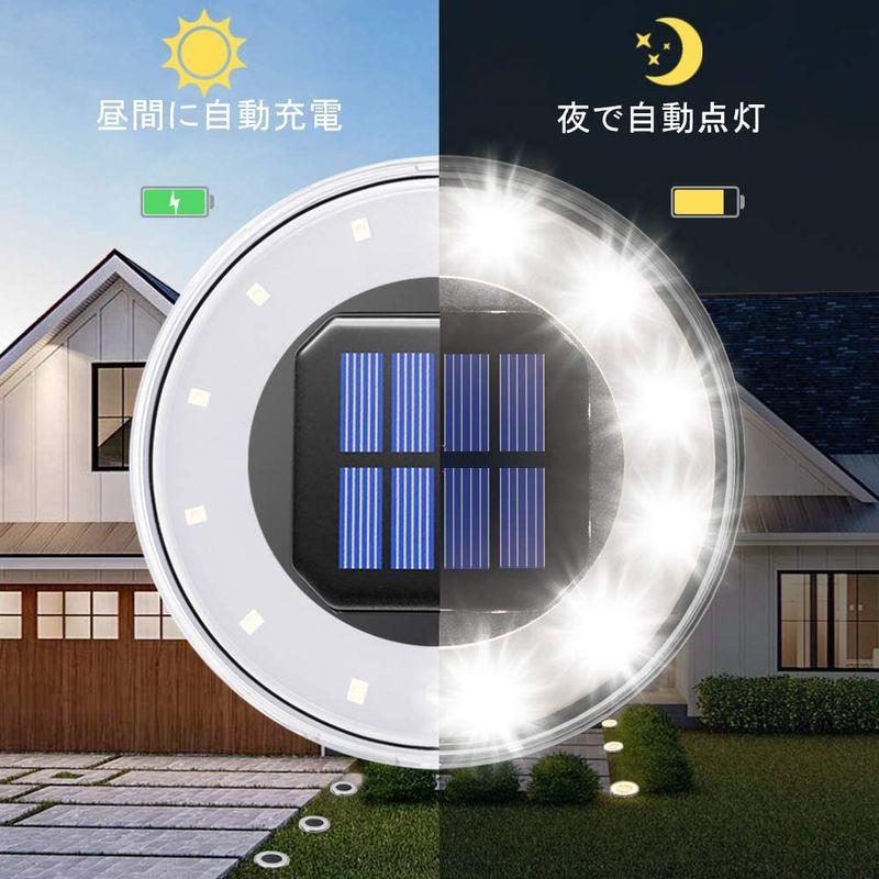 公式 ソーラーライト 屋外 埋め込み式 12LED 光センサー 水陸両用 防犯対策 高 IP68防水 4個セット ガーデンライト 太陽光パネル充電 門灯、ガーデンライト 5セット ソーラーライト 屋外 埋め込み式 水陸両用 ガーデンライト 4個セット IP68防水 太陽光パネル充電 光センサー 12LED(電球色)4UMEKOMIRT